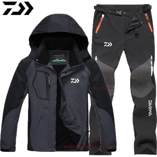 2021 New Summer Autumn Men DAIWA Fishing Jacket And Pants Top Quality Outdoor Sport Waterproof Fishing Clothing DAWA Fish Wear
