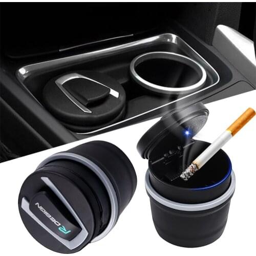 For Volvo XC90 S60 CX60 V70 S80 V40 V50 S40 XC70 V60 C30 XC40 C70 V90 940 850 Vida Dice S70 S90 XC 60 Car Ashtray With LED Light