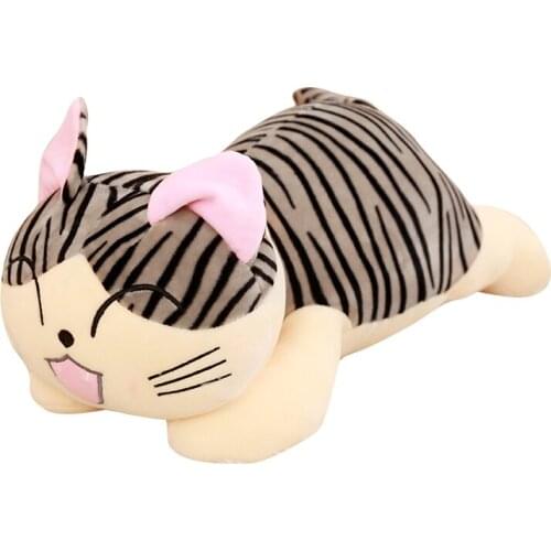 35/45/60cm 2 Designs of 3 Sizes Cute Cheese Cat Plush Dolls PP Cotton Stuffed Toys Children Popular Toy gift Childrens Present