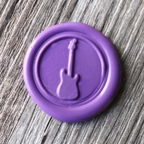 Guitar Wax Seal Stamp, musician stamp , Guitarist wax seal stamp, party seals,Music lover stamp
