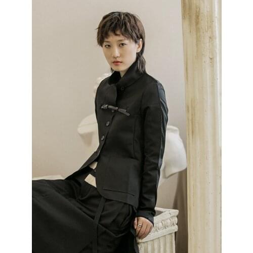 Owen seak Women Coats Jackets High Street Style Clothing Autumn Women Coats Windbreaker Black Jacket