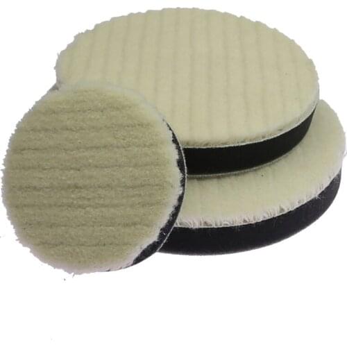 1 piece Japanese Short Wool Sponge Polishing Round Pad Glazing Waxing Tool