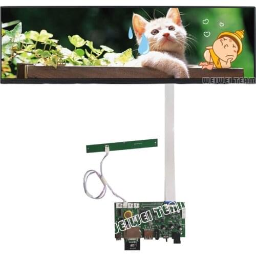 12.6 inch strentch bar Lcd Screen NV126B5M-N41 SD Card USB U Disk Input Video AotoPlay Driver Board Edp 40 Pins