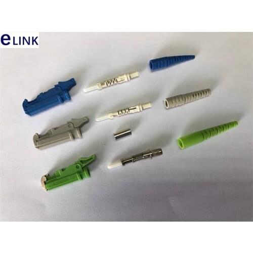 200pcs E2000 fiber optic connector kits include ferrule APC UPC SM MM 2.0mm 3.0mm 0.9mm Chinese made green blue gray