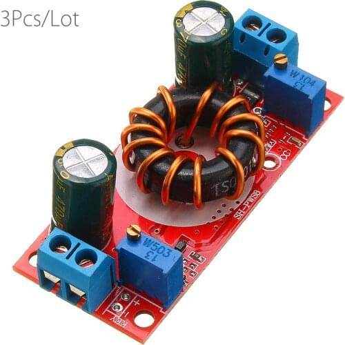 3Pcs/Lot High Power 10A DC-DC Step Down Power Supply Module Constant Voltage Current Solar Charging 3.3/5/12/24V