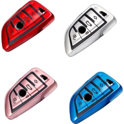 Car Remote Key Fob Blade Shape Case Shell Prevent Falling Scratch Button Keyless Entry Cover Suitable for bmw-7/5 Series QW