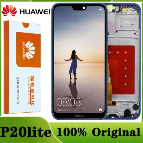 2280 x 1080 IPS 5.84" Display For HUAWEI P20 Lite LCD Touch Screen Replacement with Frame Original LCD P20 Lite ane-lx3 nova 3e