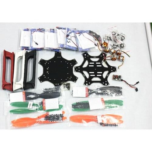 F05114-G F550 Hexa-Rotor Air Frame FlameWheel Kit QQ SUPER Multi-rotor Flight Control HexaCopter RTF W/ ESC Motor Propeller
