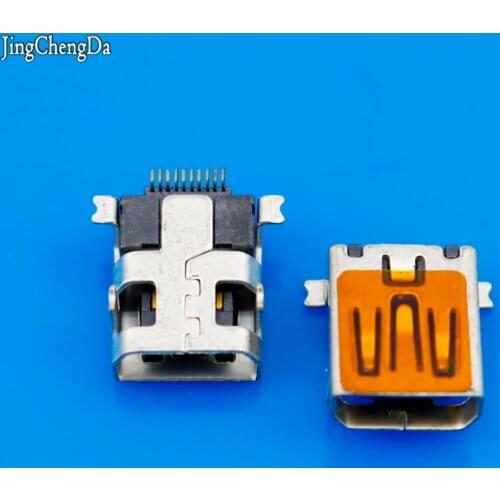 JCD Female Mini USB Type B 10 Pin SMT SMD DIP Mount Jack Connector 10pin long type mini USB Jack