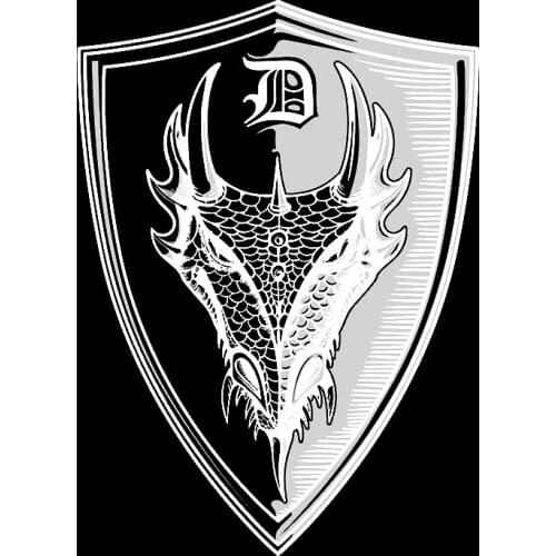 Personality Dragon Head Shield KK Car Stickers Motorcycle Decals Waterproof Decals PVC Decal DIY Car Styling Auto Accessories