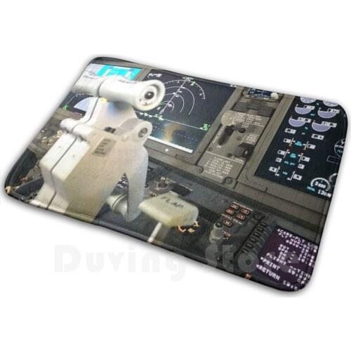 737 Max Airplane Screns Instruments Carpet Mat Rug Cushion 737max 737 B737 Airplane Plane Crew Pilot Cockpit Cabin Crew Max