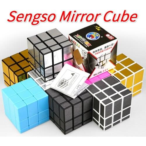 Shengshou Mirror Cube Puzzle 3x3x3 Magic Speed Professional Puzzle Cubo Magico Toys for Children Mirror Blocks 3x3 Cube