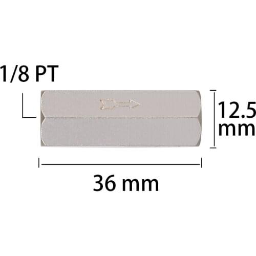 1/4" BSP Female Male Brass Pneumatic Check Valve Full Port One Way Non-return Valve For Air Water Oil Gas for Air suspension