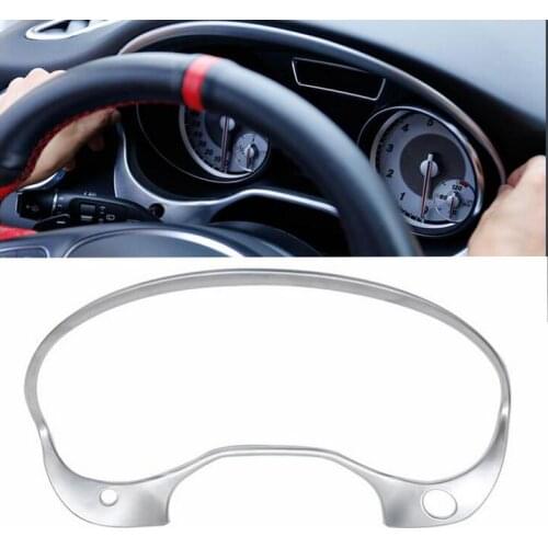 For Mercedes Benz GLA X156 2014 2015 Matte Interior Instrument Dashboard Panel Trim Cover Bezel Strip Molding Garnish