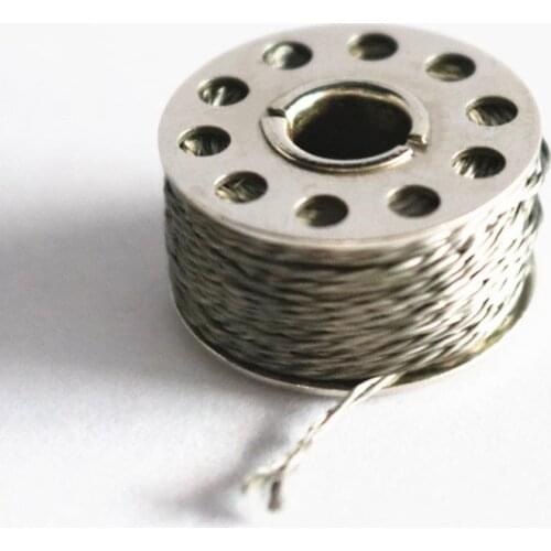 316L stainless steel metal fiber thread, high temperature resistant conductive sewing thread, signal transmission bobbin thread