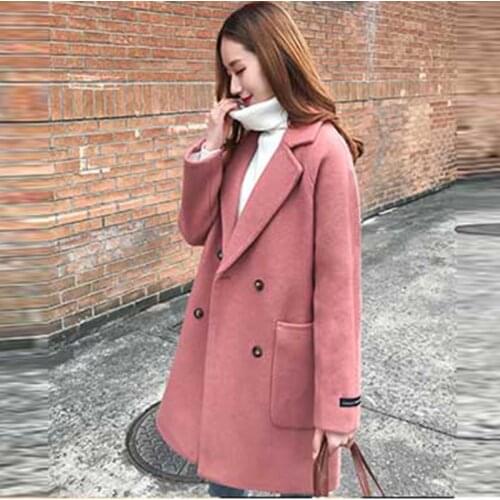 MLUOLANC Womens Black Coats
