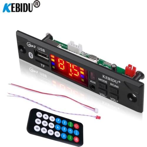Bluetooth 5V 12V MP3 Player Car Audio MP3 WMA Decoder Board 3.5mm Line IN USB TF FM Radio Module Wireless Remote Control For Car