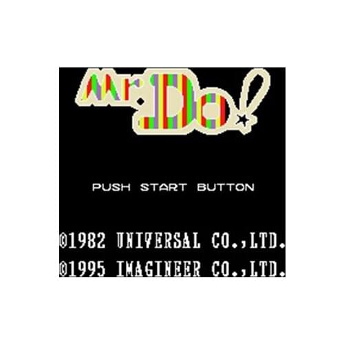 Mr. Do! NTSC Version 16 Bit 46 Pin Big Gray Game Card For USA Game Players