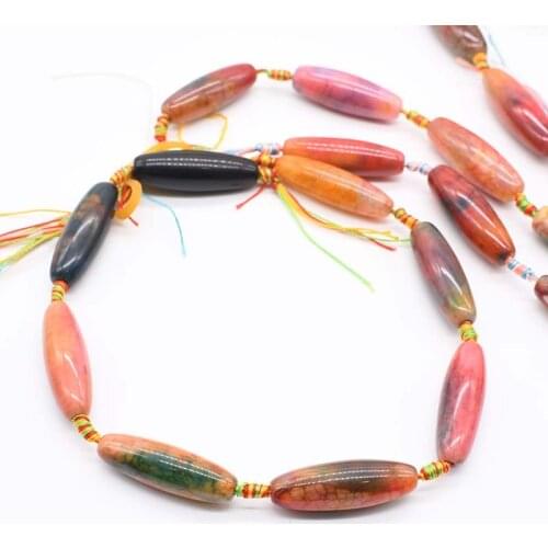 1 strands/lot Natural Smooth Pink Oval Agate Loose Beads For DIY Bracelet Necklace Jewelry Making Strand 15"