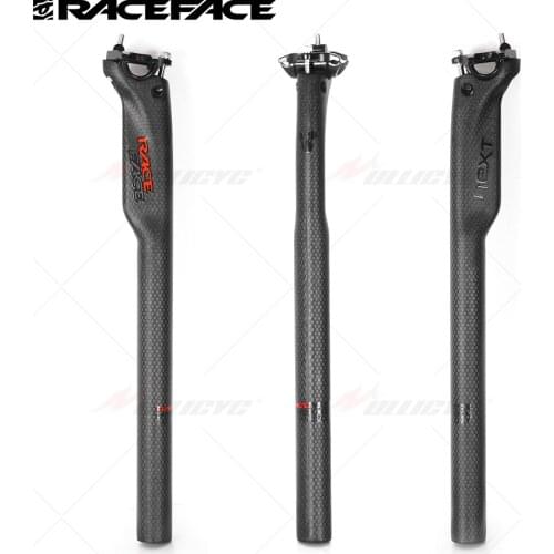 Race Face Next Black&Red Matte 3K Carbon Fiber Seatpost Bicycle Seat Post Cycling Seat Tube Bike Parts 27.2/30.8/31.6mm