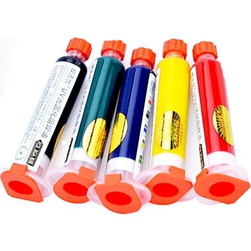 Professional UV Solder Mask Soldering Paste Flux Oil Prevent Corrosive Arcing For PCB BGA Circuit Board Five Color Paste