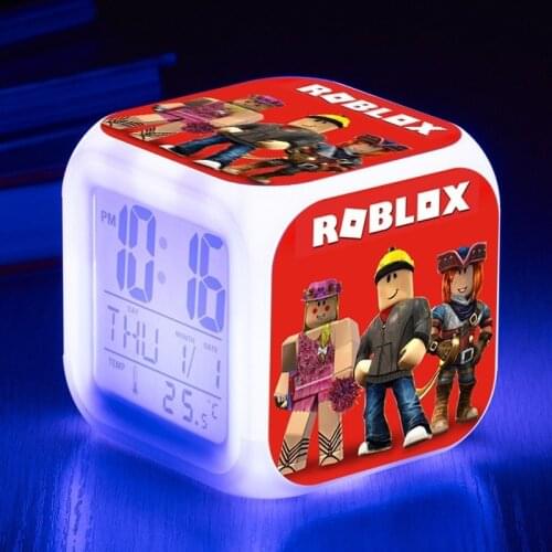 Roblox Anime Luminous LED Alarm Clock Table Lamp Digital Clocks Party Home Decor Christmas Gifts Toys for Children Kids