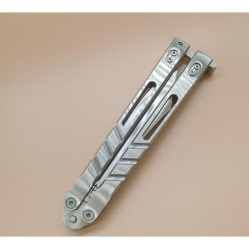 BRS Alpha Beast AB Butterfly Trainer Knife Steel Handle 9CR Blade Jilt Knife Folding EDC Knife