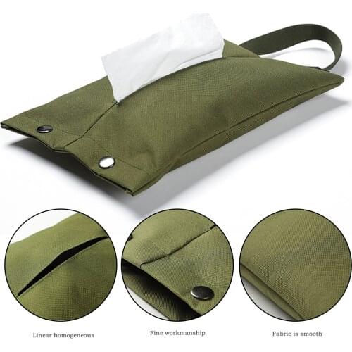 For Car outdoor Tissue Boxes Tissue Holder PU Leather Hanging Bag for Paper Towel Napkin Storage Organizer Tissue Case Dispenser