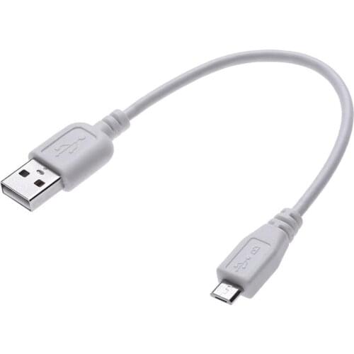 Ultra Short USB 2.0 A to Micro B Data Sync & Charger Cable 18CM Male to Male for Samsung Nokia Android Huawei LG Xiaomi & more