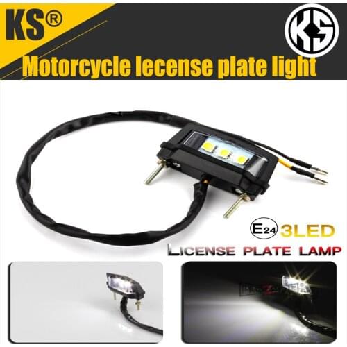 Universal motorcycle tail light 3LED license plate light motorcycle accessories for honda suzuki kawasaki