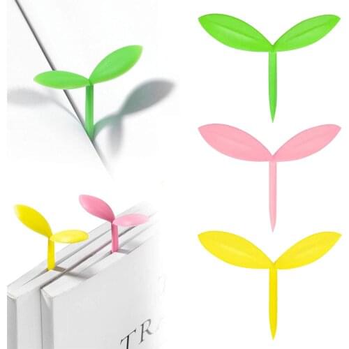 Mini Green Sprout Bookmarks Cute Page Markers Page Clips Bookmark For Student Office Reading Stationery School Supplies