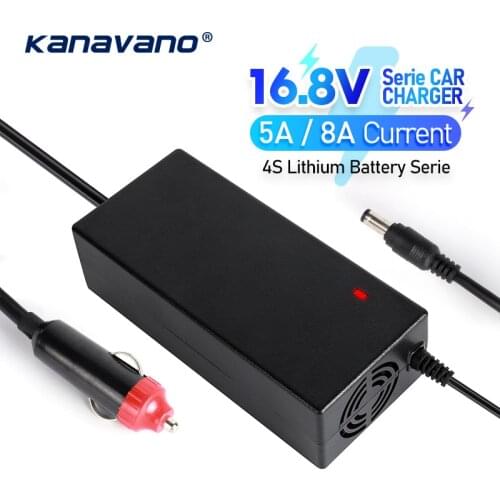 16.8v 5A 8A car cigar lighter charger solar constant voltage constant current regulator 4S lithium battery Serie For car charger