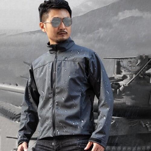 Winter Military Hiking Fleece Jackets Men Outdoor Windproof Waterproof Sports Coat Male Thermal Soft Shell Jacket Fishing