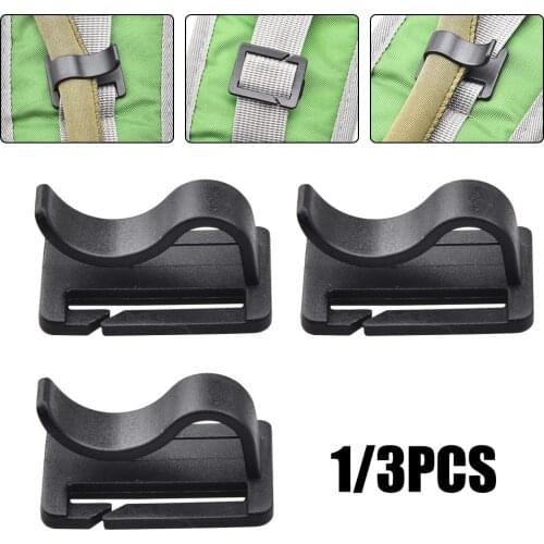 1/3pcs Drink Tube Clip Water Pipe Clamp Backpack Webbing Tube Traps Bladder Outdoor Hiking Drinking Water Bag Pipe Fixing Clip