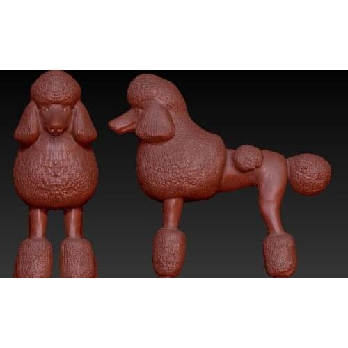 3d model relief for cnc in STL file Dog_3