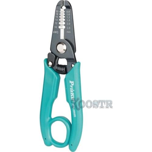 7-In-1 Proskit 8PK-3002D Hoge Kwaliteit Elektronische Draad Stripper Kniptang (Awg 30/28/26/24/22/20 Precisie Tangen