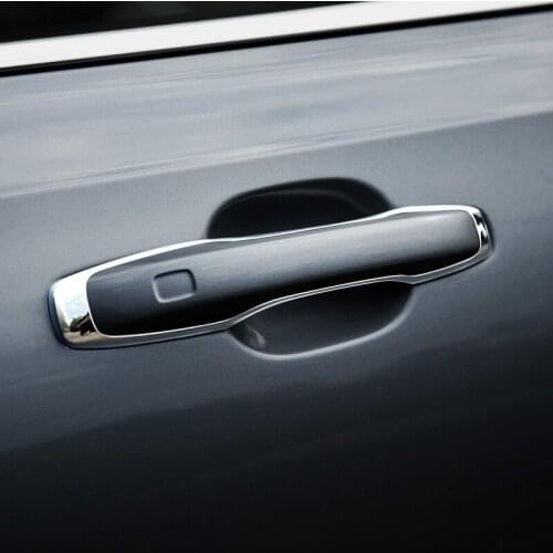 ABS Chrome For Volvo XC60 XC90 S90 V90 CC 2018 2019 Accessories Auto Door Protector Handle Decoration Cover Trim Car Styling