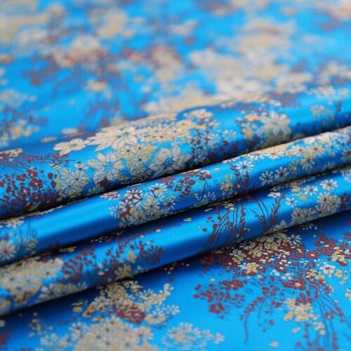 Satin brocade fabric fabrics for sewing DIY handwork nylon material fabric for cheongsam dress