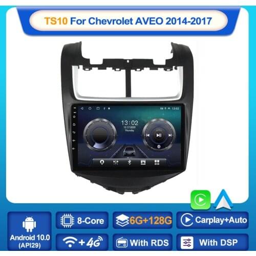 MEKEDE 6G+128G Android 10 BT WIFI Car Radio Multimedia Player Navigation GPS for Chevrolet AVEO 2014 2015 2016 2017 2 DIN No Dvd