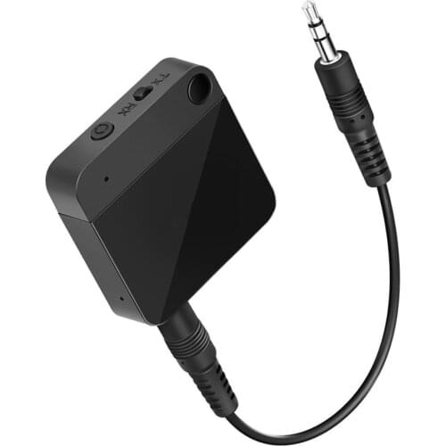 Bluetooth 5.0 Aptx Low Latency Stereo Home TV Audio Transmitter Receiver Wireless Handsfree Audio Adapter For Home Car Speaker