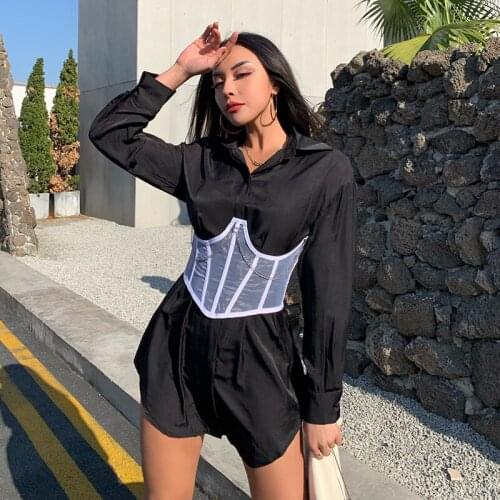 Chain breast shaping waist Sexy clubBody Shapewear Women Gothic Clothing Underbust Waist Cincher Sexy Bridal Corsets and Bustier