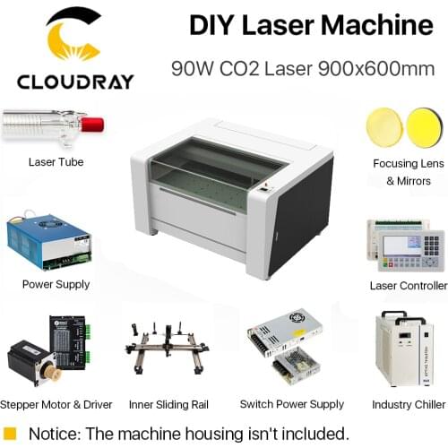 Cloudray Complete Accessories for 9060 RECI W2 Customized CO2 Laser Machine Laser Solution of All Parts for DIY Laser Ruida S&A