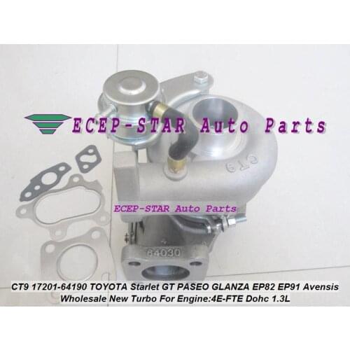 CT9 17201-64190 17201-55030 1720164190 Turbo For TOYOTA Starlet GT Tercel EP82 EP91 97- Avensis CT 220 97-07 4EFTE 4E-FTE 1.3L