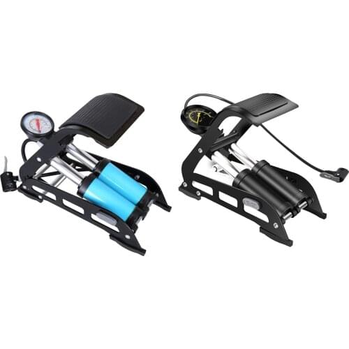 Dual-Cylinder Foot Pump 160PSI Smart Valves for Bicycles Motorcycles Scooter