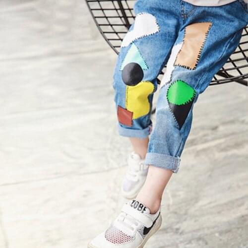 Girl Jeans New Childrens Wear Spring and Autumn Trousers Girls Clothes3 6 8 10 12 Year Old