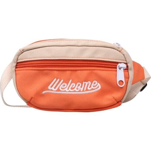 Fanny Pack Casual Letter Print Hip Bum Bag Crossbody Purse with Adjustable Strap for Boys Girls