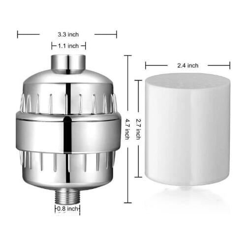 Bathroom shower filter bath water filter purifier water treatment health softener dechlorination