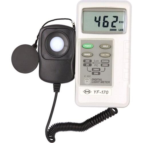 YF-170 Digital Illuminance Meter Tamars Brand 20000lux Lamp Measuring Instrument