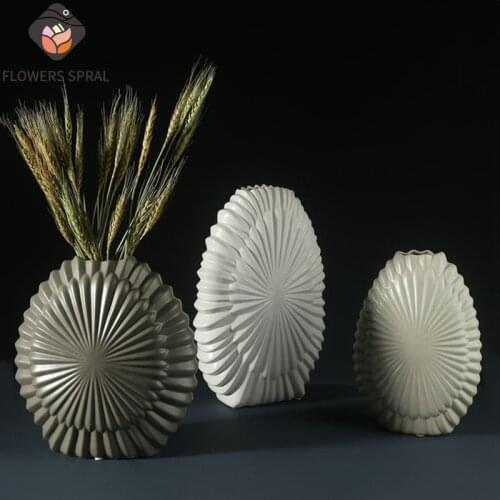 Ceramic Vase Nordic Home Decoration Dining Table Family Living Room Decoration Flower Arrangement Dried Flower Vase Decoration