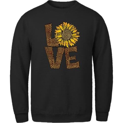 Love Flower Sweatshirt For Mens Long Sleeve Fleece Hoody Outwear Leisure Pullovers Homme Winter Comfortable Supoleron Hombre